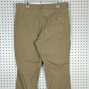 Carhartt Carpenter Pants 36x32 Khaki Tan 102291 253 Relaxed Fit Work Wear